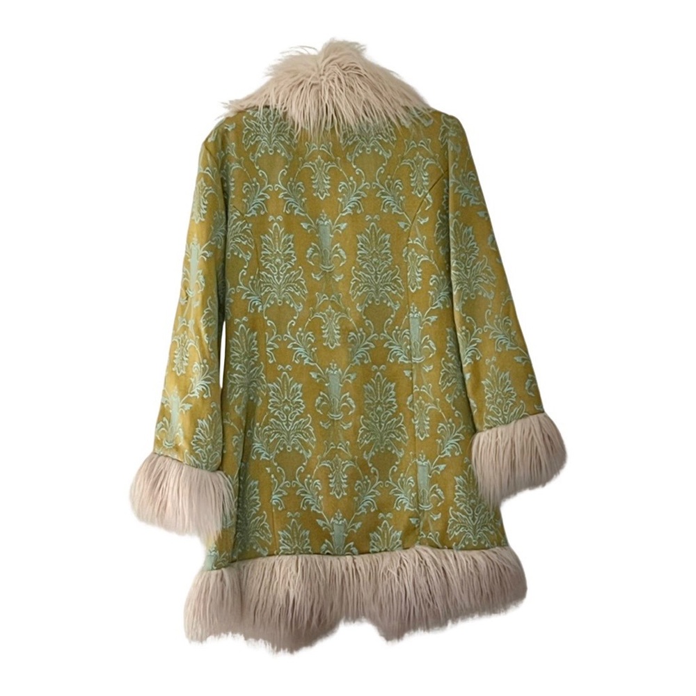 Spell & The Gypsy Collective Anastasia Brocade Faux Fur Coat M/L **never worn** - Picture 4 of 6